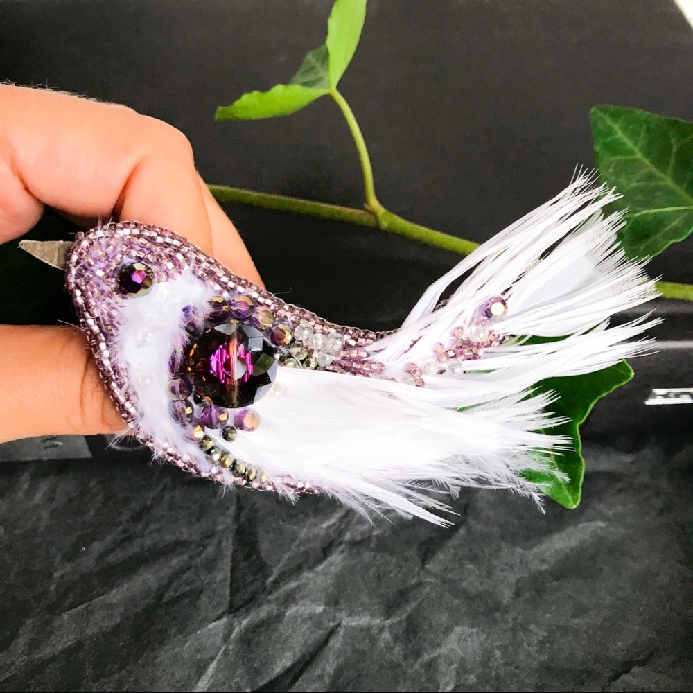 50 off Black Friday HAND MADE BROOCH “Bird”